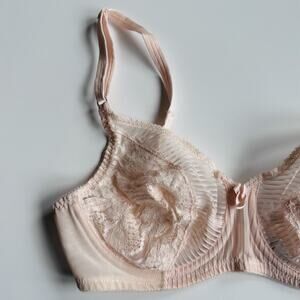 Vintage Warner’s Bra Size 34C Pink Lace Unlined Underwire Style 1588